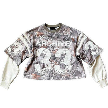 Streetwear Sports Shirt x Oversize Camouflage Long Sleeve