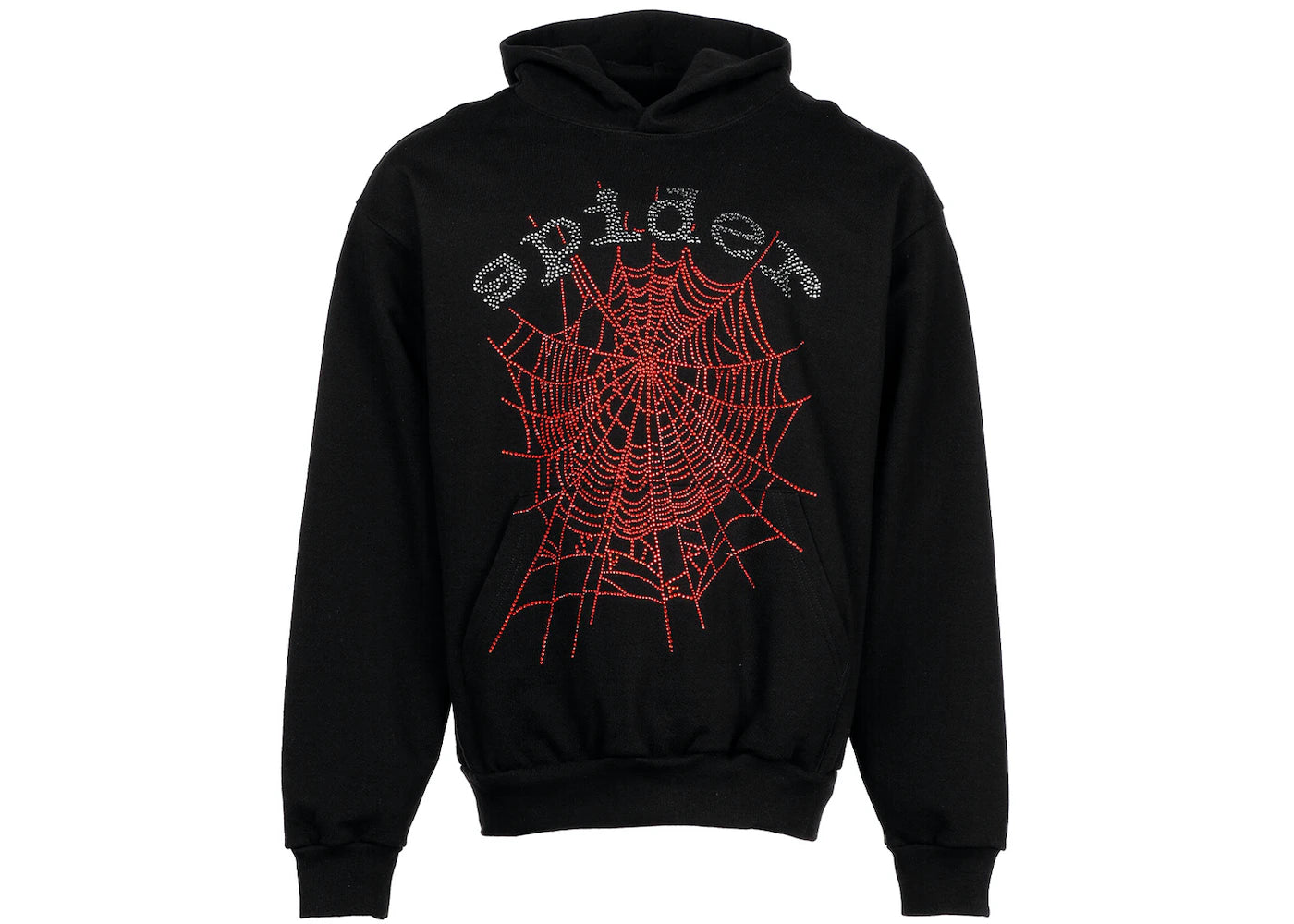 Sp5der OG Rhinestone Logo Hoodie