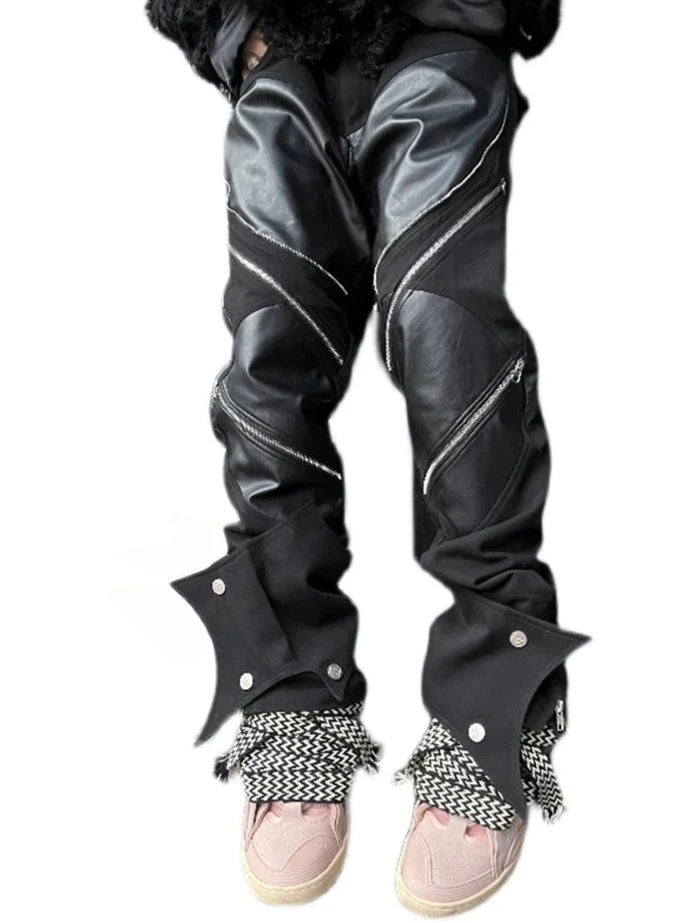 Black Pants Zippers - Atlapparel