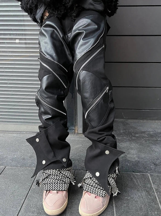 Black Pants Zippers - Atlapparel