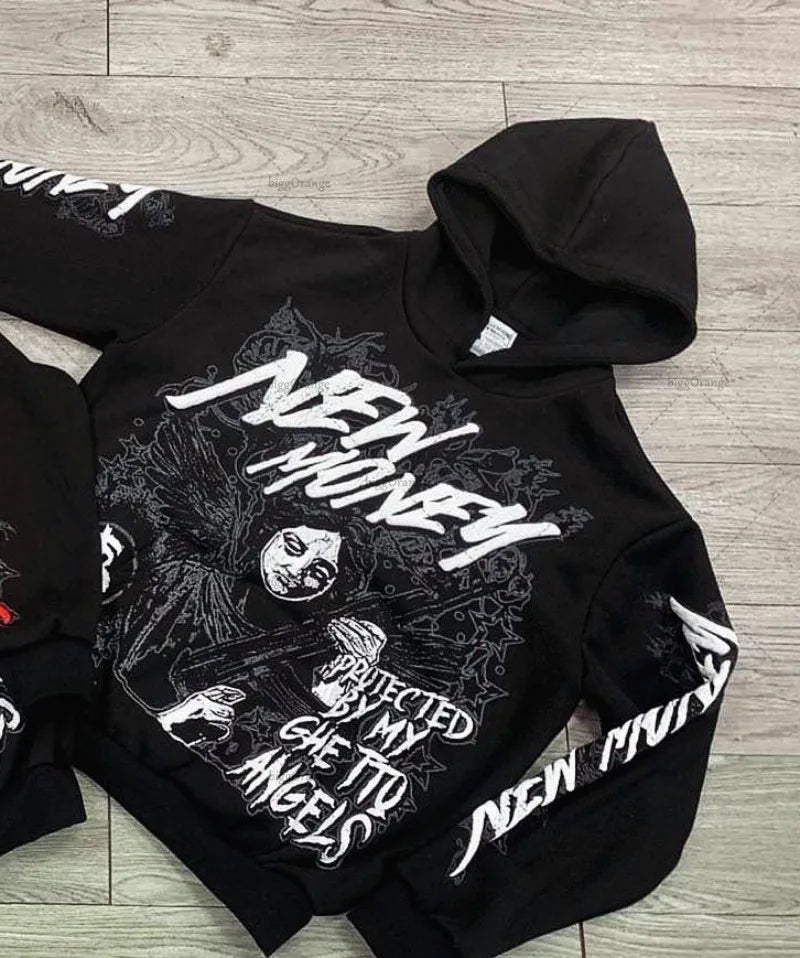 Gothic x Dark Angel Oversized Hoodie - Atlapparel