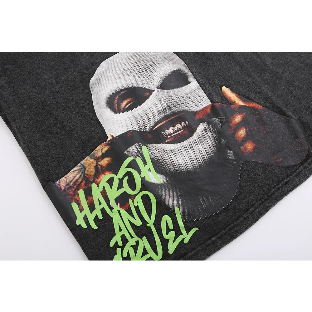 Graphic Oversized T-shirt x Harsh And Cruel - Atlapparel