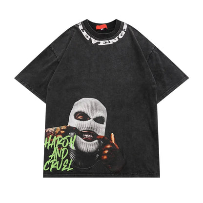 Graphic Oversized T-shirt x Harsh And Cruel - Atlapparel