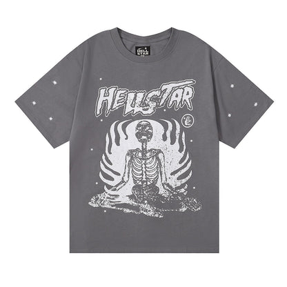 HellStar Fire Skeleton T - Shirt - Atlapparel