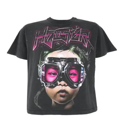 Hellstar The Future Black & Pink T - shirt - Atlapparel